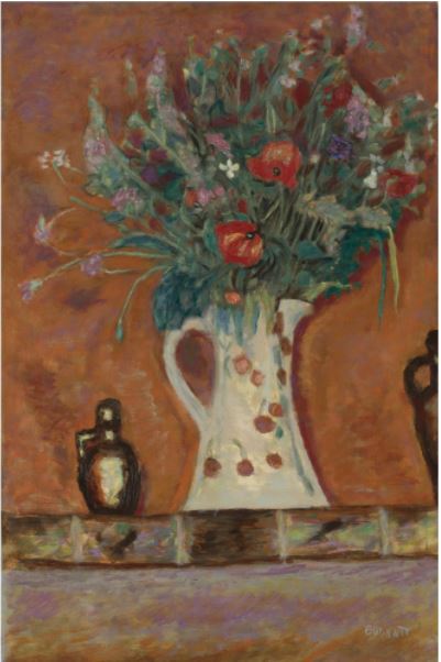 BOUQUET DE CHEMINÉE OR FLEURS SUR UNE CHEMINÉE, 1913, Pierre Bonnard
