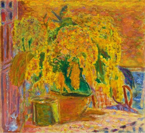 BOUQUET DE MIMOSAS, 1945, Pierre Bonnard
