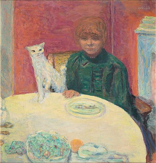 Woman with cat, 1912, Pierre Bonnard