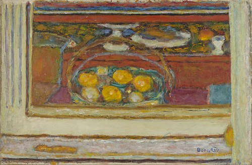Basket of Fruit in a Cupboard, 1944, Pierre Bonnard