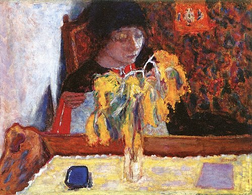 Woman with Mimosa, 1924, Pierre Bonnard