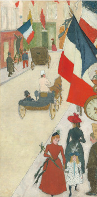 Paris, Rue de Parme on Bastille Day, 1890, Pierre Bonnard