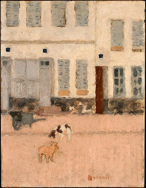 Two Dogs in a Deserted Street, 1894, Pierre Bonnard