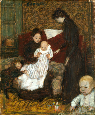 The Artist's Sister and Her Children, 1898, Pierre Bonnard