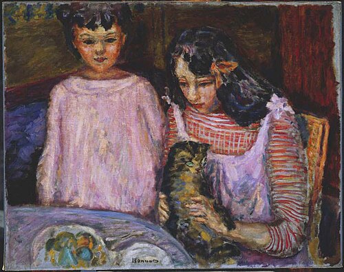Children and Cat, 1909, Pierre Bonnard