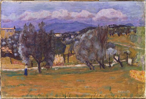 Paysage avec montagne (l'Estérel), 1924, Pierre Bonnard