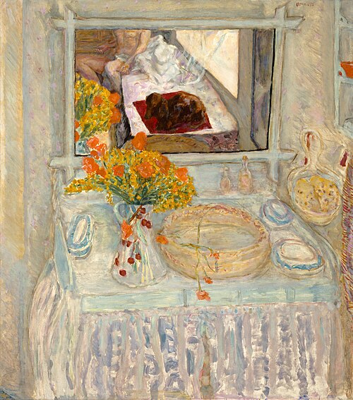 Table de toilette avec miroir, 1923, Pierre Bonnard