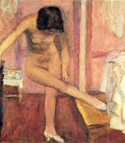 Nude Bending Down, 1923, Pierre Bonnard