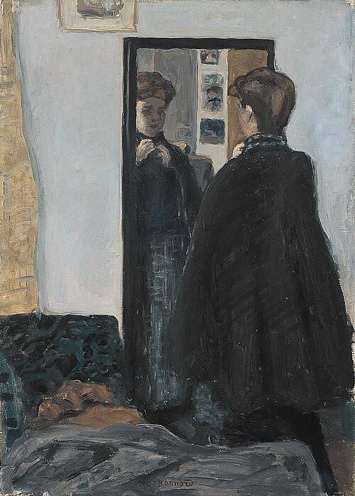 Dame vor dem Spiegel, 1905, Pierre Bonnard