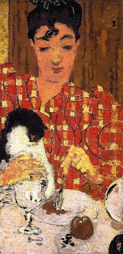 The Checkered Blouse, 1892, Pierre Bonnard