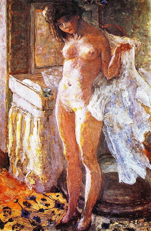 Dans le cabinet de toilette, 1907, Pierre Bonnard