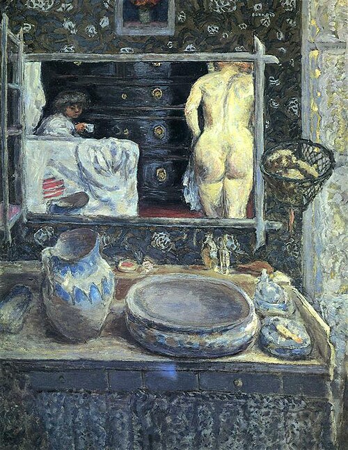 Mirror above a Washstand, 1908, Pierre Bonnard