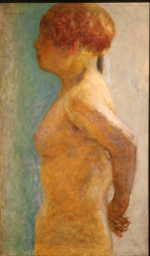 Torse de femme, de profil, 1918, Pierre Bonnard