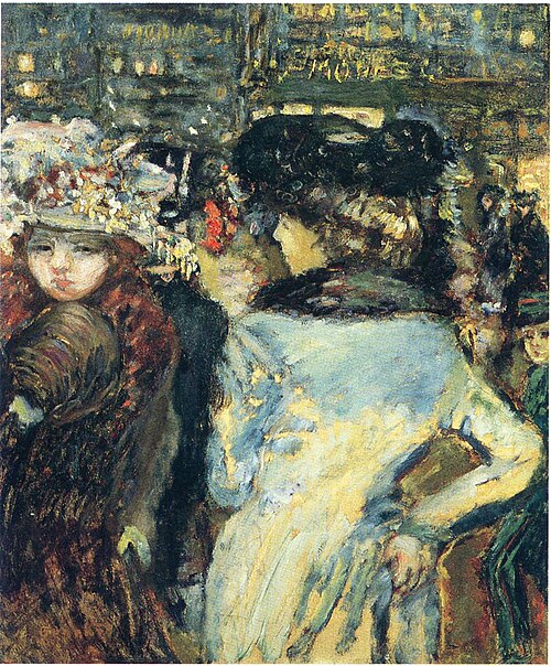 Deux élégantes Place de Clichy, 1905, Pierre Bonnard