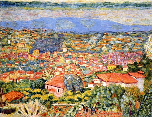 View of le Cannet roofs, 1942, Pierre Bonnard