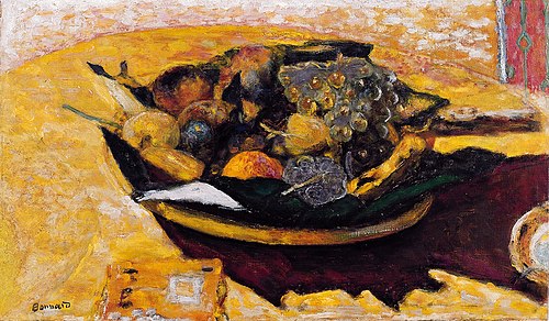 Coupe de fruits sur une table, 1934, Pierre Bonnard