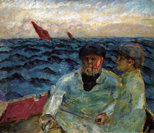 Pêcheurs dans un bateau, 1907, Pierre Bonnard