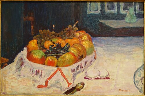 Nature morte au panier de fruits, 1923, Pierre Bonnard