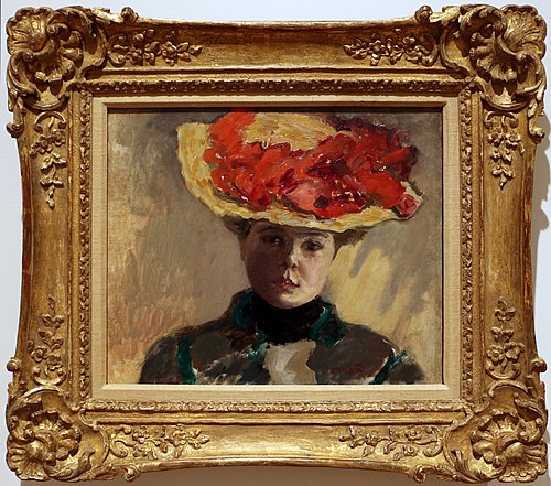 Girl in Straw Hat, 1903, Pierre Bonnard
