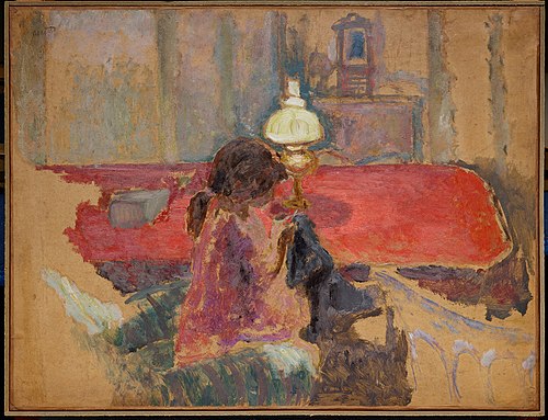 Woman with a Lamp, 1909, Pierre Bonnard
