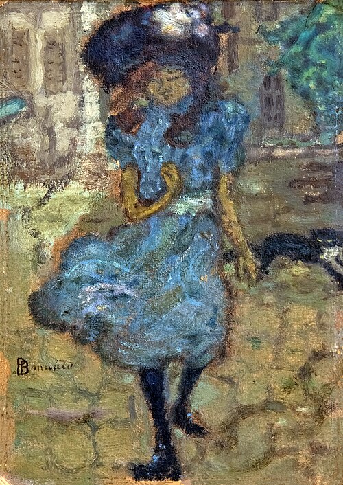 La Fillette au chat, 1894, Pierre Bonnard