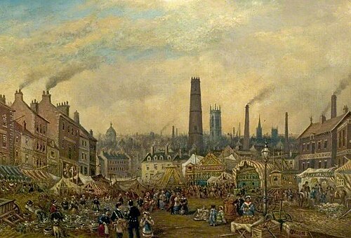 Morledge, Derby, by Night in Fairtime, 1882, Claude Thomas Stanfield Moore
