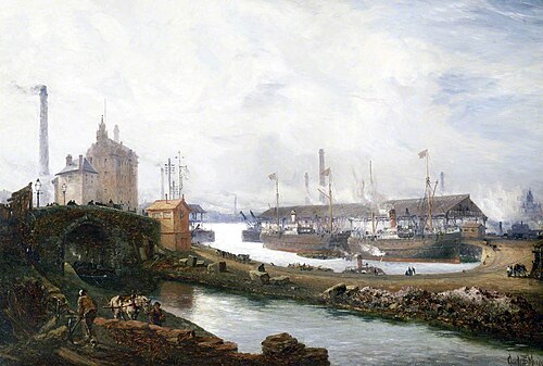 Pomona Docks, 1894, Claude Thomas Stanfield Moore