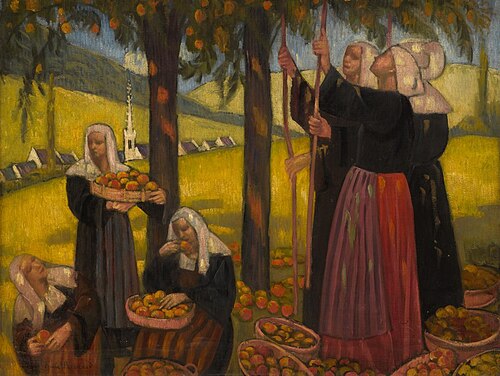 Gaulish apple pickers, , Émile Bernard
