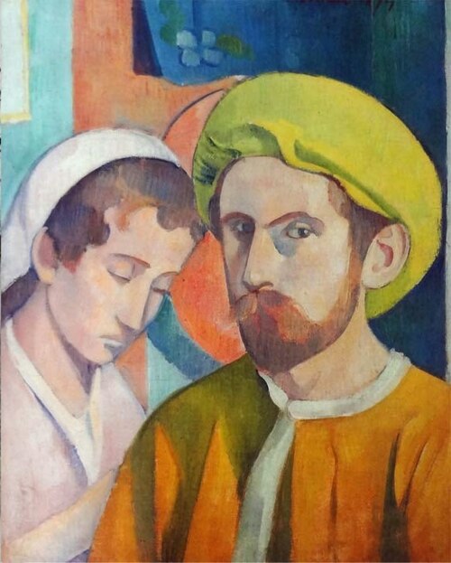 Portrait de l'artiste au turban jaune, 1894, Émile Bernard