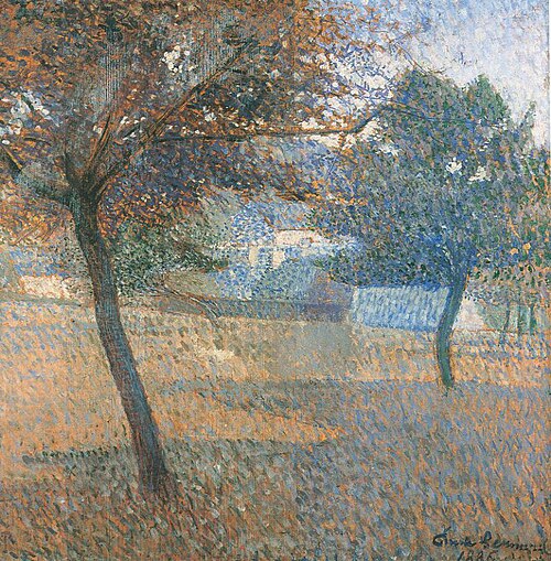 Août, verger à Pont Aven, 1886, Émile Bernard