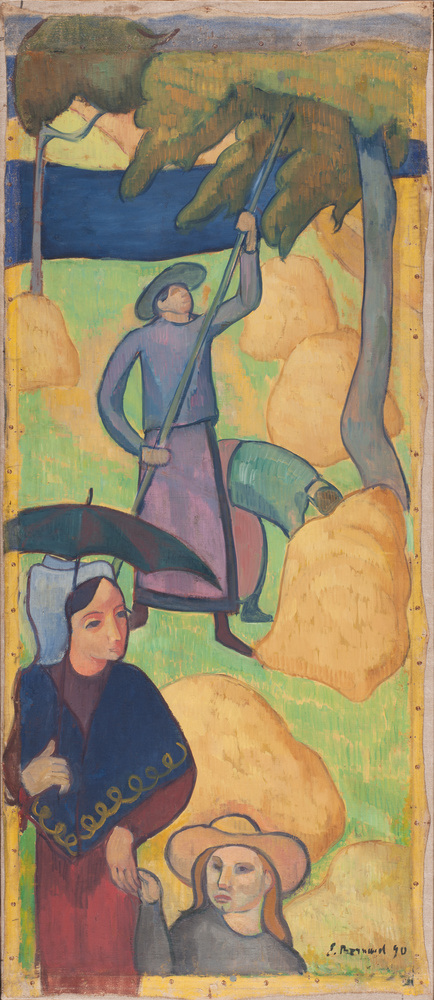Le Gaulage des pommes, 1890, Émile Bernard