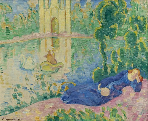 Lohengrin (Le lac aux cygnes), 1889, Émile Bernard