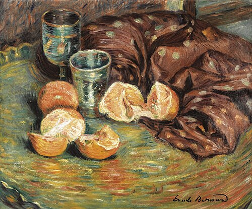 Nature morte aux oranges, , Émile Bernard