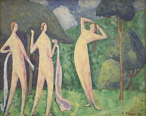 Les Baigneuses, 1890, Émile Bernard
