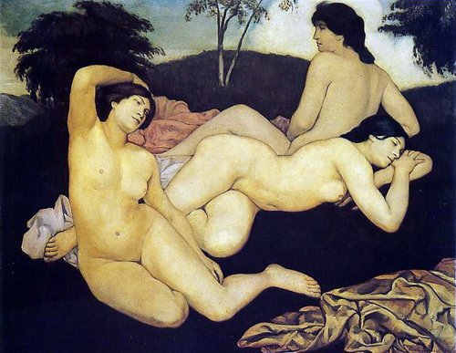 Après le bain, les nymphes, 1908, Émile Bernard