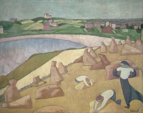 Moisson au bord de la mer, 1891, Émile Bernard