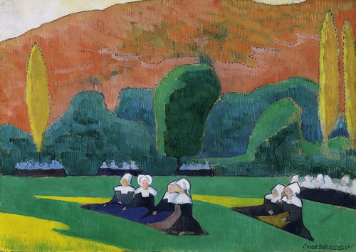 Bretonnes au pardon, 1892, Émile Bernard