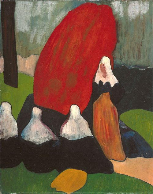 Bretonnes avec algues, 1892, Émile Bernard