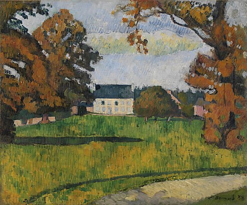 Maison au fond d'un parc, 1888, Émile Bernard