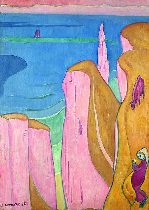 Les Falaises d’Yport, 1892, Émile Bernard