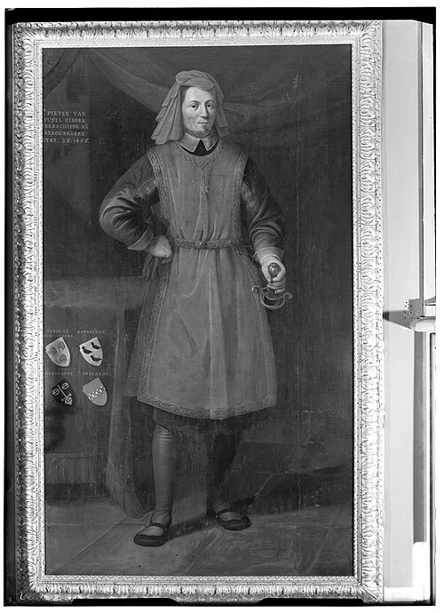 Portrait of Pieter Hugen Reynersz alias Serooskerke ( -1492), 1670, Hendrick Bloemaert