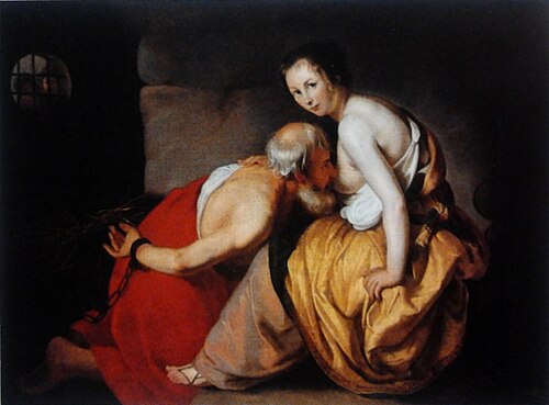 Caritas Romana., 1650, Hendrick Bloemaert