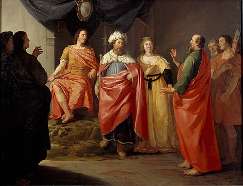 Paul before Festus, King Agrippa and Queen Bernice, 1635, Hendrick Bloemaert