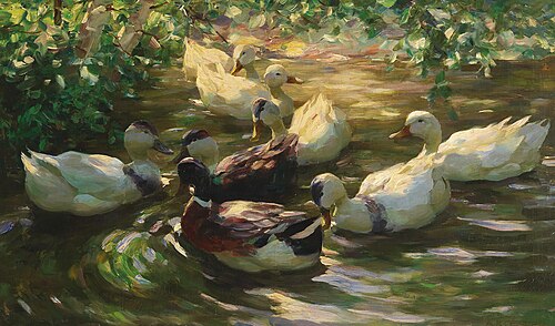 Ducks on a Pond, 1932, Alexander Koester