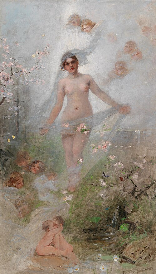 Springtime, 1894, Alexander Koester