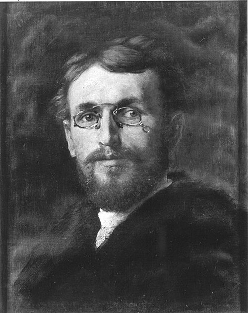 Selbstbildnis als Kunstschüler, 1892, Alexander Koester