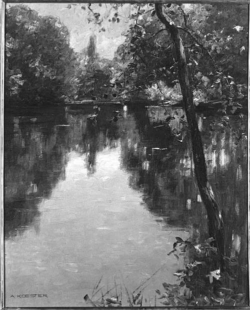 Teich bei Viktring, 1908, Alexander Koester