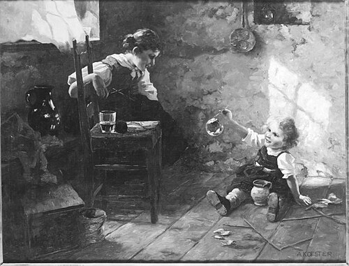 Seifenblasen, 1896, Alexander Koester