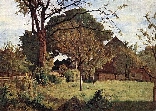 Farm at Coinsins, Switzerland, 1865, Barthélemy Menn