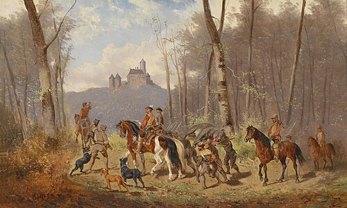 Heimkehr nach der Bärenjagd, 1902, Alexander Bensa